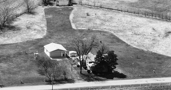 Vintage Aerial photo from 1984 in Cass County, IN