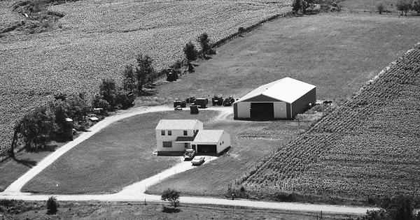 Vintage Aerial photo from 1976 in LaSalle County, IL