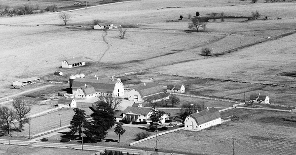 Vintage Aerial photo from 1990 in Livingston County, MO