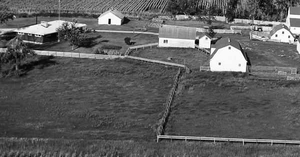 Vintage Aerial photo from 1971 in Sac County, IA
