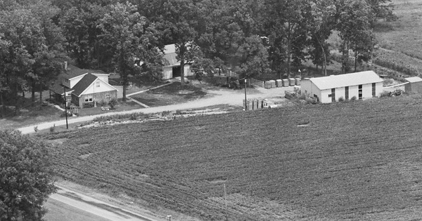Vintage Aerial photo from 1982 in Todd County, KY
