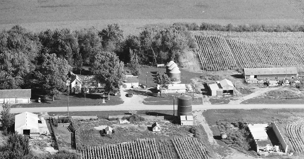 Vintage Aerial photo from 1988 in Plymouth County, IA