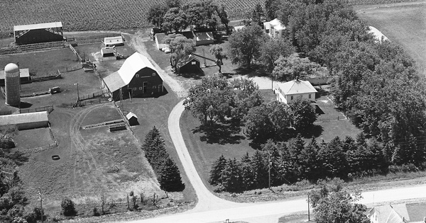 Vintage Aerial photo from 1981 in Osceola County, IA