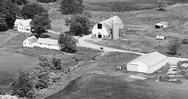 Vintage Aerial photo from 1980 in McLeod County, MN