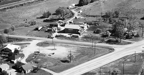 Vintage Aerial photo from 1966 in Huntington County, IN
