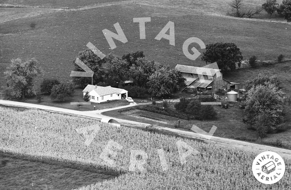 Vintage Aerial Iowa Iowa County 1972 1PIO28