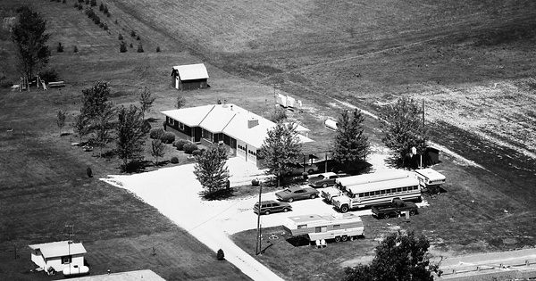 Vintage Aerial photo from 1977 in Greene County, IN
