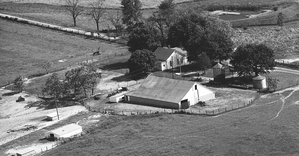 Vintage Aerial photo from 1973 in Knox County, IN