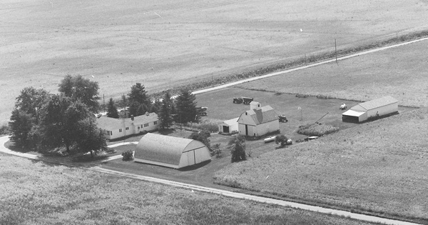 Vintage Aerial photo from 1978 in Pulaski County, IN
