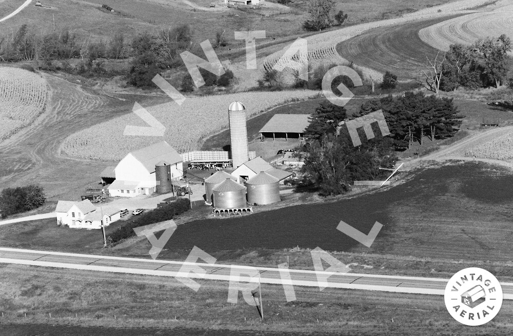 Vintage Aerial Iowa Fayette County 1984 70AFY17
