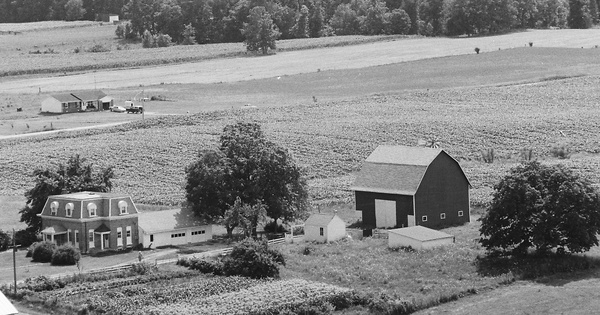 Vintage Aerial photo from 1978 in Wayne County, IN