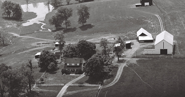 Vintage Aerial photo from 1982 in Woodford County, KY