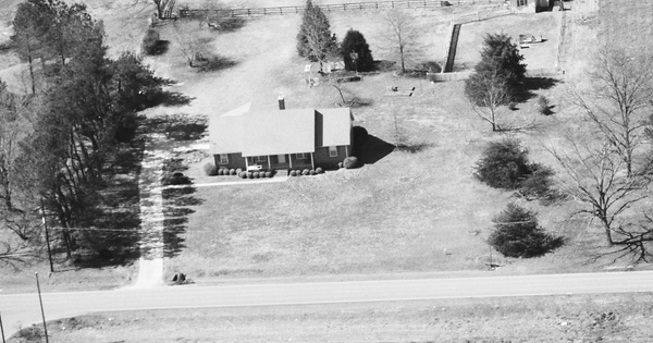Vintage Aerial photo from 1989 in Peach County, GA