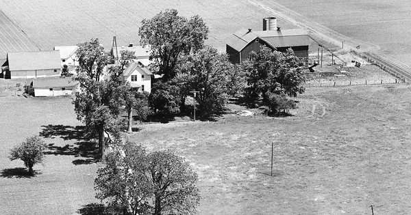 Vintage Aerial photo from 1973 in Boone County, IL