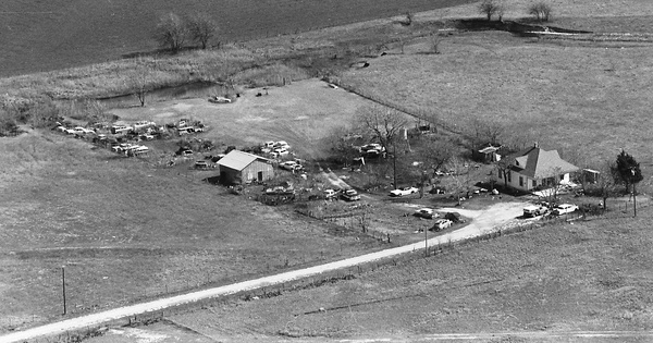 Vintage Aerial photo from 1983 in Travis County, TX