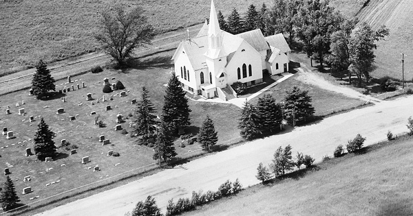 Vintage Aerial photo from 1969 in Lincoln County, SD