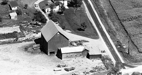 Vintage Aerial photo from 1964 in Huron County, OH