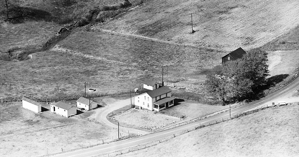 Vintage Aerial photo from 1963 in Carroll County, OH