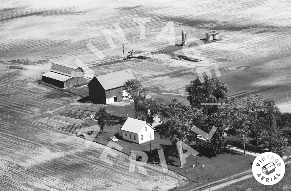 Vintage Aerial Ohio Morrow County 1968 26OMO17