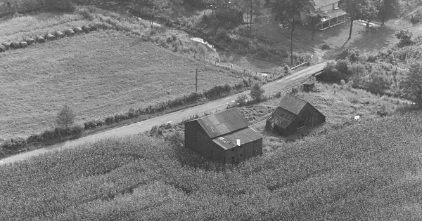 Vintage Aerial photo from 1980 in Muskingum County, OH