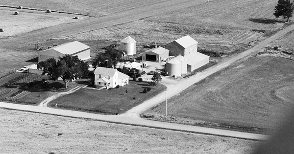 Vintage Aerial photo from 1983 in Wilson County, KS
