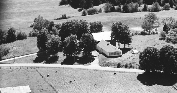 Vintage Aerial photo from 1966 in Caledonia County, VT
