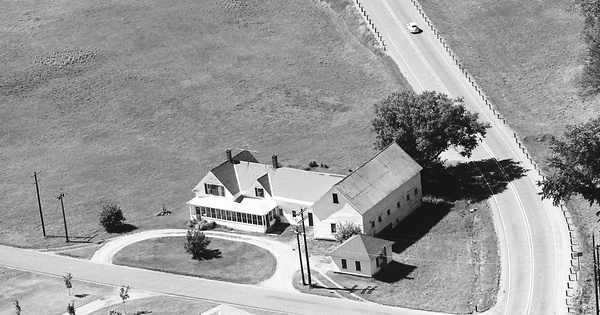 Vintage Aerial photo from 1966 in Caledonia County, VT