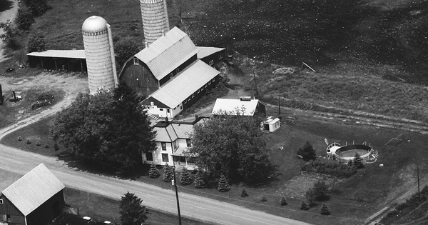 Vintage Aerial photo from 1983 in Cortland County, NY