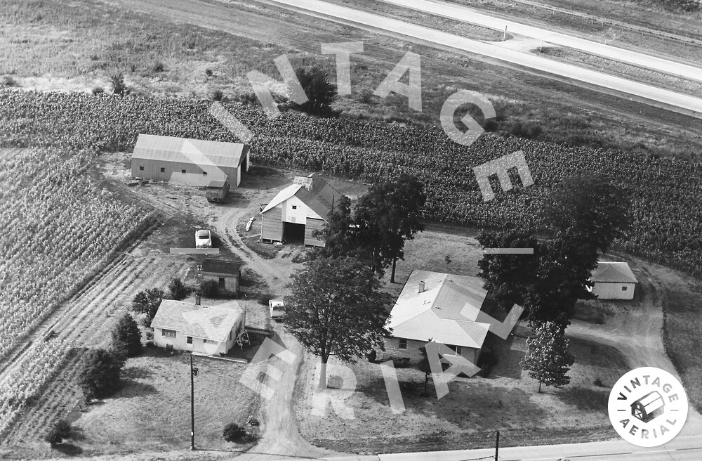 Vintage Aerial Illinois Vermilion County 1966 45FVE15