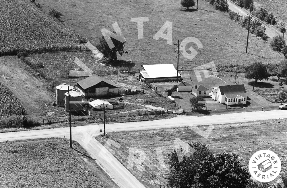 Vintage Aerial Illinois Vermilion County 1972 93KVE19