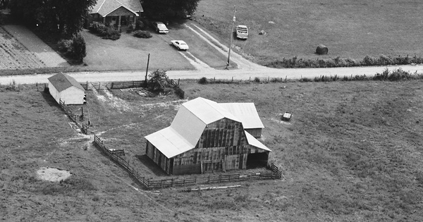 Vintage Aerial photo from 1983 in Pope County, AR