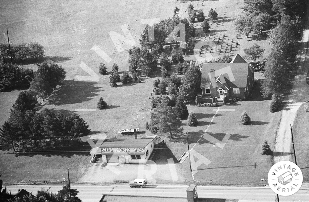 Vintage Aerial Pennsylvania Clarion County 1969 84OCL26