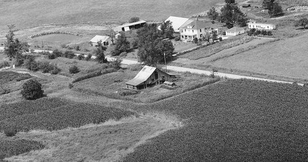 Vintage Aerial photo from 1978 in Pike County, MO