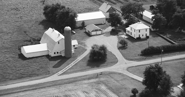 Vintage Aerial photo from 1982 in Champaign County, IL