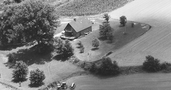 Vintage Aerial photo from 1985 in Haywood County, TN