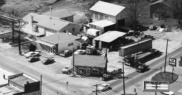 Vintage Aerial photo from 1987 in Surry County, NC