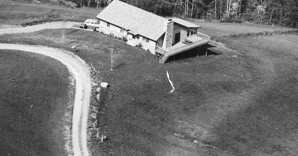 Vintage Aerial photo from 1988 in Madison County, NC