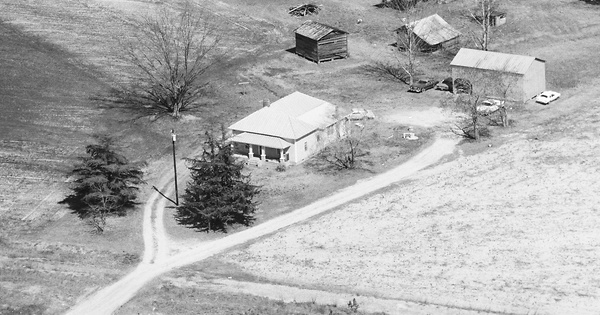 Vintage Aerial photo from 1988 in Harnett County, NC