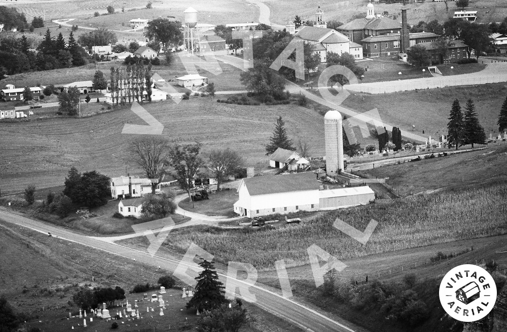 Vintage Aerial Wisconsin Sauk County 1976 43WSA6
