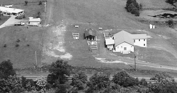 Vintage Aerial photo from 1988 in Rappahannock County, VA