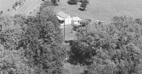 Vintage Aerial photo from 1983 in Buckingham County, VA