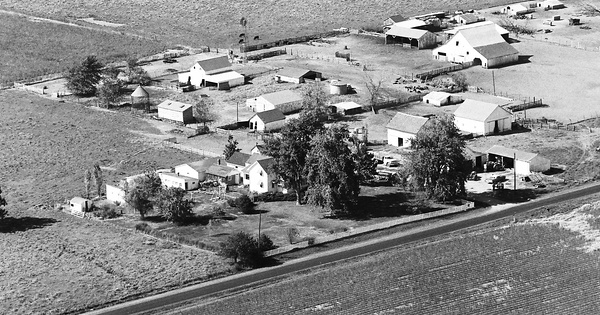 Vintage Aerial photo from 1974 in Macoupin County, IL
