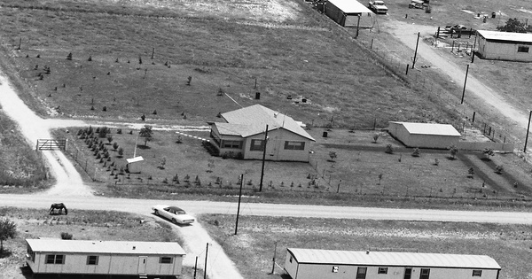 Vintage Aerial photo from 1985 in Austin County, TX
