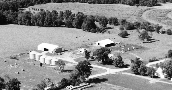Vintage Aerial photo from 1991 in Audrain County, MO