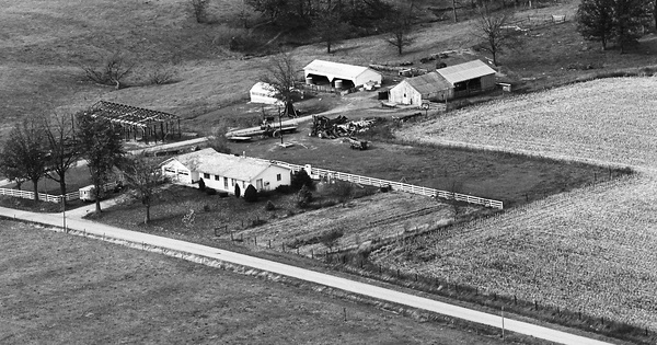 Vintage Aerial photo from 1970 in De Witt County, IL