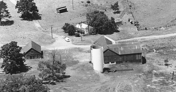 Vintage Aerial photo from 1966 in Mifflin County, PA