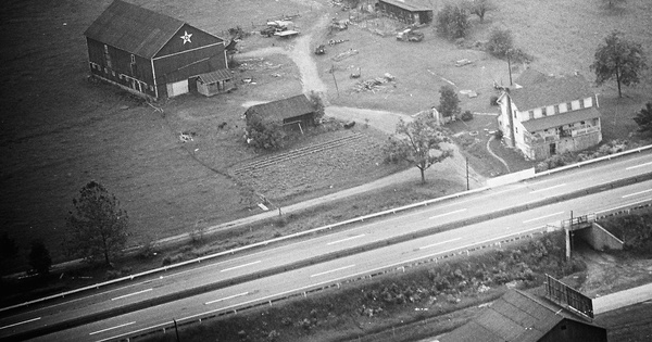 Vintage Aerial photo from 1969 in Somerset County, PA