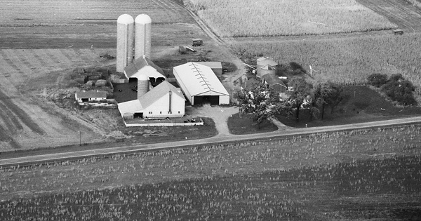 Vintage Aerial photo from 1978 in Boone County, IL