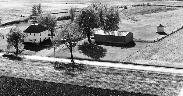 Vintage Aerial photo from 1971 in Shelby County, IL