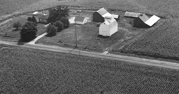 Vintage Aerial photo from 1969 in Stark County, IL